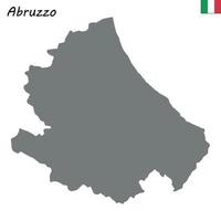 kaart van regio van Italië vector