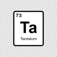chemisch element tantaal . vector illustratie