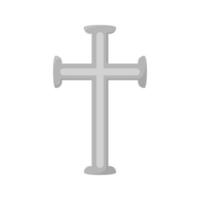 christen kruis geïsoleerd Aan wit achtergrond vector