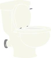 cartoon doodle van een badkamer toilet vector