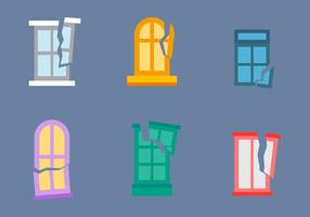 Gratis Gebroken Windows Vector 02