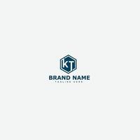 kt logo ontwerp sjabloon vector grafische branding element.