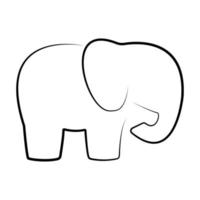 olifant icoon ilustration vector