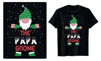 vrolijk Kerstmis kabouters ontwerpen voor t-shirt, banier, kaarten, decoratie, mok, enz vector