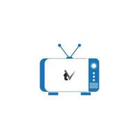 tv-logo ontwerp vector
