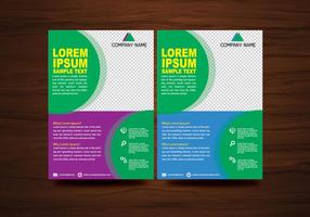 Vector Brochure Flyer ontwerp Lay-out sjabloon in A4 formaat