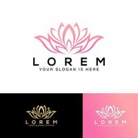 logo illustratie van bloeiend bloem, perfect logo voor mode, schoonheid, enz. vector