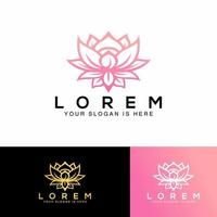 logo illustratie van roos bloem, perfect logo voor mode, schoonheid, enz. vector