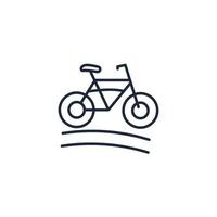 fiets pictogrammen symbool vector elementen voor infographic web