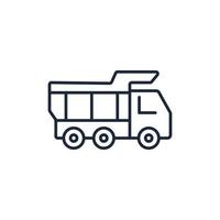 vrachtauto pictogrammen symbool vector elementen voor infographic web