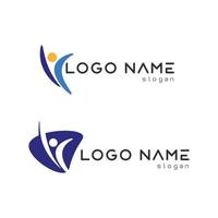 mensen logo, team, succes mensen werken, groep en gemeenschap, groepsbedrijf en bedrijfslogo vector en ontwerp zorg, familie icoon succes logo