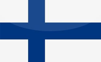 Finland vlag vector hand- getekend, euro vector hand- getrokken