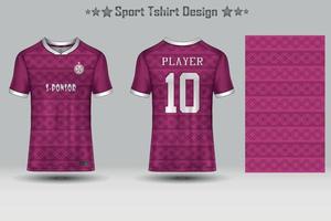 Amerikaans voetbal sport Jersey mockup abstract meetkundig patroon t-shirt ontwerp vector