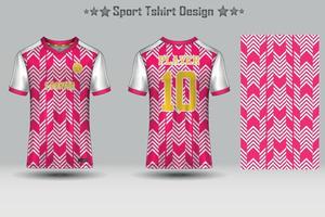 Amerikaans voetbal sport Jersey mockup abstract meetkundig patroon t-shirt ontwerp vector