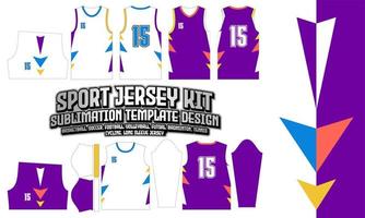 driehoek sport Jersey het drukken ontwerp patroon sublimatie voetbal Amerikaans voetbal badminton vector