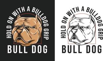 bulldog illustratie mascotte mooi zo voor uw merk vector