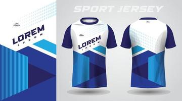 blauw shirt sport jersey ontwerp vector