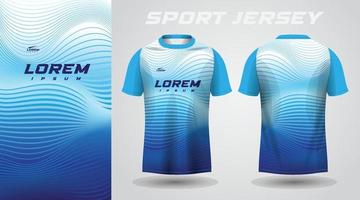 blauw shirt sport jersey ontwerp vector