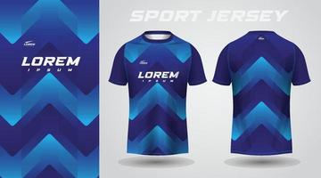 blauw shirt sport jersey ontwerp vector