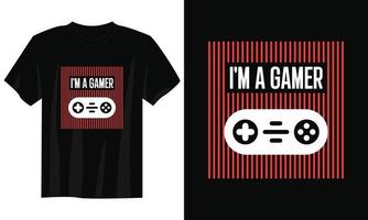 ik ben een gamer gaming t-shirt ontwerp, gaming gamer t-shirt ontwerp, wijnoogst gaming t-shirt ontwerp, typografie gaming t-shirt ontwerp, retro gaming gamer t-shirt ontwerp vector