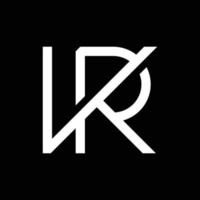 brief kr monogram gemakkelijk logo vector