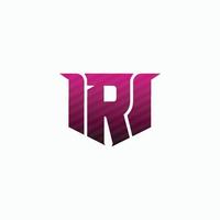 brief r esport logo ontwerp sjabloon inspiratie. e-sport brief logo ontwerp concept sjabloon vector