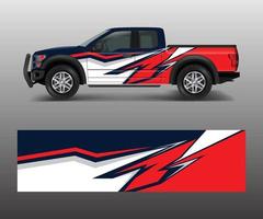 wikkel grafisch ontwerp vector voor off-road truck. abstracte sportieve en avontuurlijke race-achtergrond. volledige vector eps 10