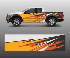 wikkel grafisch ontwerp vector voor off-road truck. abstracte sportieve en avontuurlijke race-achtergrond. volledige vector eps 10