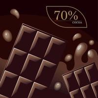 chocola bar cacao vector