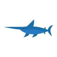 zwaardvis Aan een wit achtergrond voor gebruik in website ontwerp vector