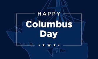 columbus dag achtergrondontwerp. vectorillustratie. vector