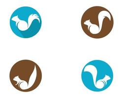 circulaire eekhoorn pictogramserie vector