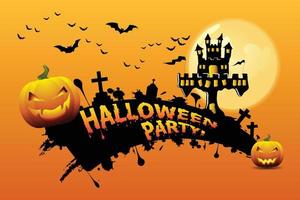 halloween belettering halloween-feest. vector