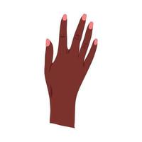 afro vrouw hand- vector