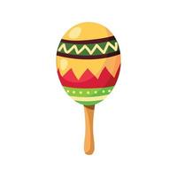 maraca instrument icoon vector