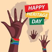 gelukkig erfgoed dag Afrika vector