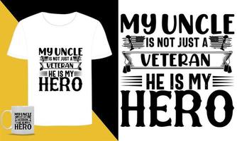 Amerikaans veteraan typografisch SVG t overhemd vector