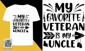 Amerikaans veteraan typografisch SVG t overhemd vector