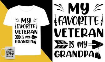 Amerikaans veteraan typografisch SVG t overhemd vector