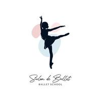 ballet dans illustratie logo Aan wit achtergrond logo ontwerp sjabloon vector