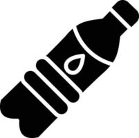 watter fles glyph icoon vector