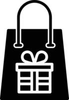 glyph-pictogram cadeauzakje vector