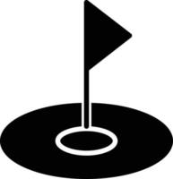 golf vlag glyph icoon vector