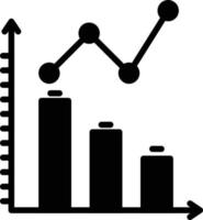 grafiek glyph-pictogram vector