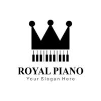 Koninklijk piano logo vector