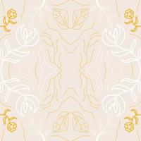 bloeiend bloem patroon. hand- getrokken patroon met luxe indruk abstract vector