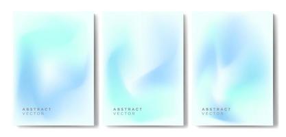 vloeistof helling Hoes achtergronden vector reeks met modern abstract wazig licht kleur modern behang ontwerp voor presentatie, affiches, omslag, website en banier