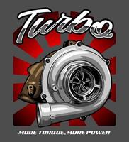 turbo uitrusting vector sjabloon