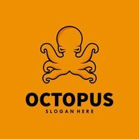 Octopus logo ontwerp sjabloon premie vector