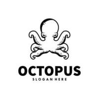 Octopus logo ontwerp sjabloon premie vector